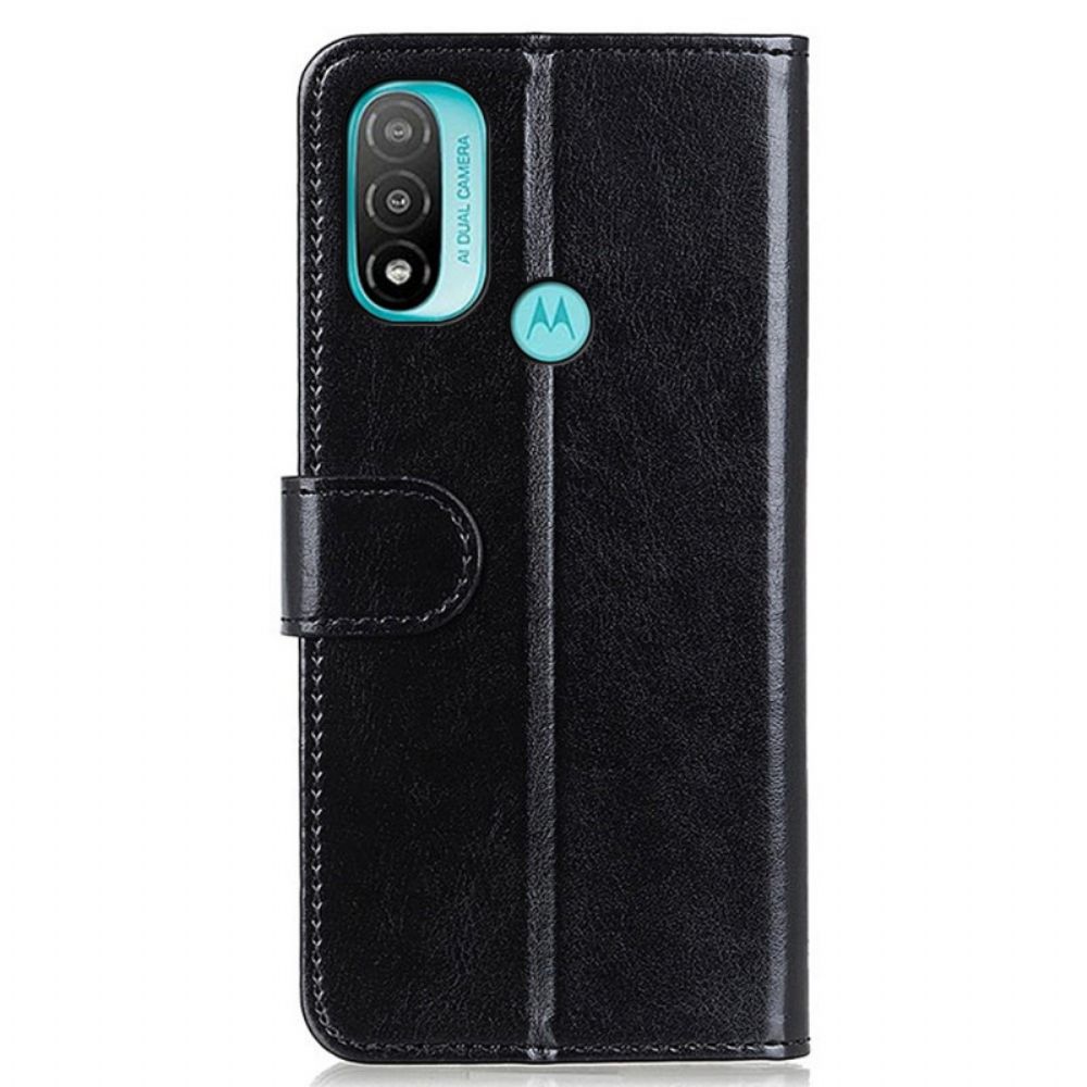 Flip Case Für Moto E40 / E30 / E20 Eisige Feinheit