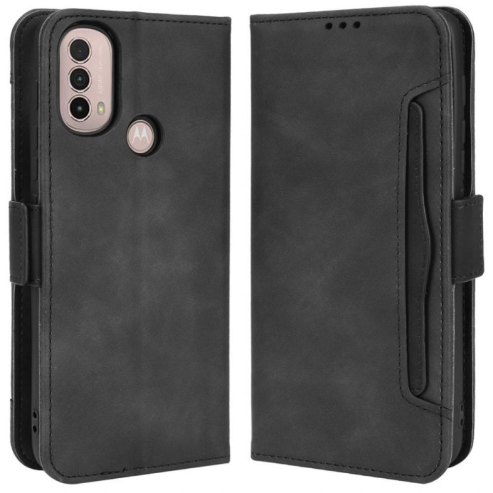 Flip Case Für Moto E40 / E30 / E20 Erstklassige Multi-karte