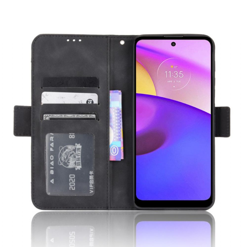 Flip Case Für Moto E40 / E30 / E20 Erstklassige Multi-karte