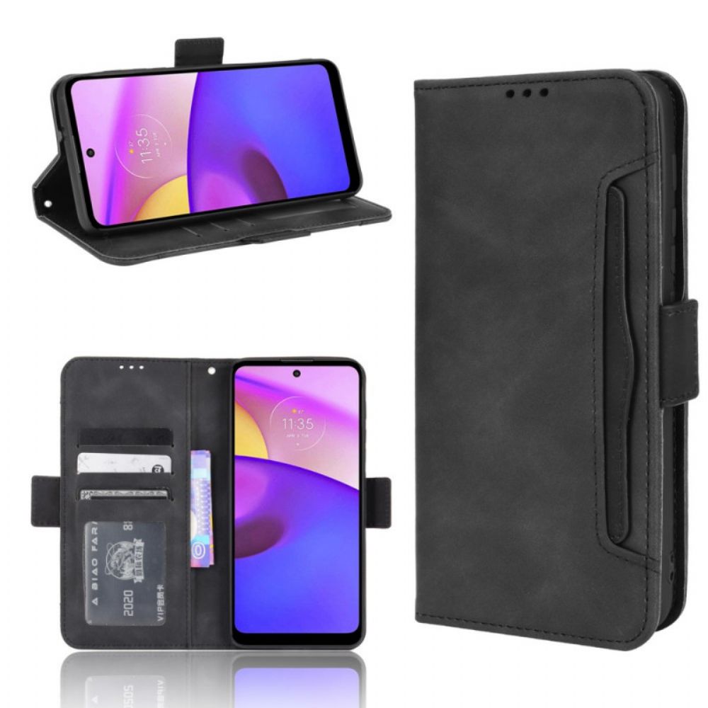 Flip Case Für Moto E40 / E30 / E20 Erstklassige Multi-karte