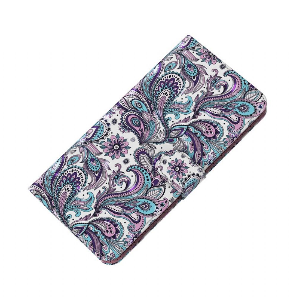 Flip Case Für Moto E40 / E30 / E20 Paisley-muster