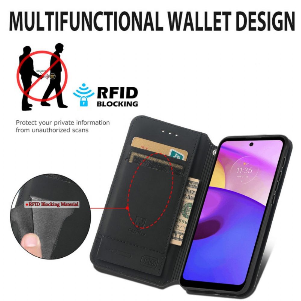 Schutzhülle Für Moto E40 / E30 / E20 Flip Case Künstlerischer Rfid