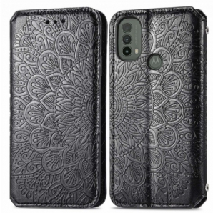 Schutzhülle Für Moto E40 / E30 / E20 Flip Case Mandalas