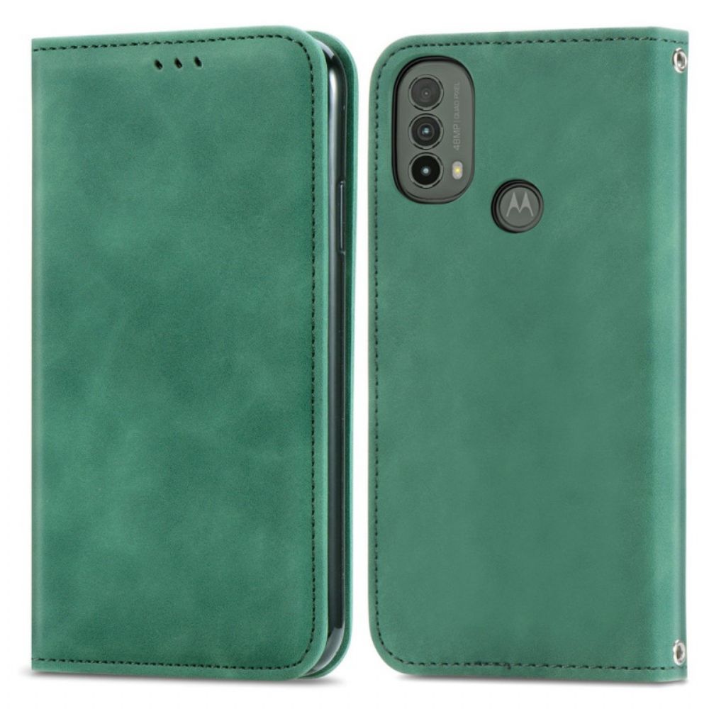 Schutzhülle Für Moto E40 / E30 / E20 Flip Case Skin-touch-design