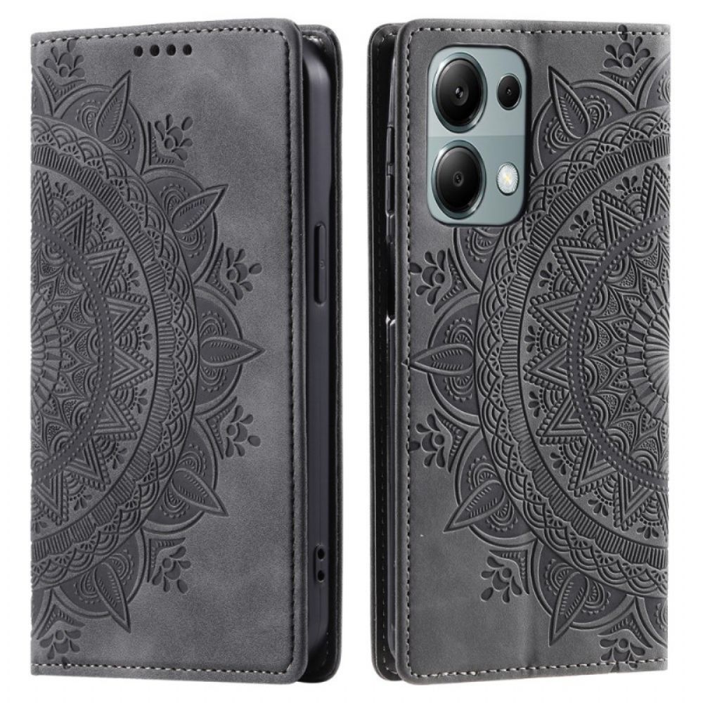 Flip Case Xiaomi 14t Mandala-wildleder-effekt