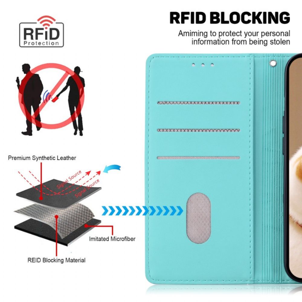 Lederhüllen Xiaomi 14t Handyhülle Rfid-blockierung Mit Kätzchenmuster