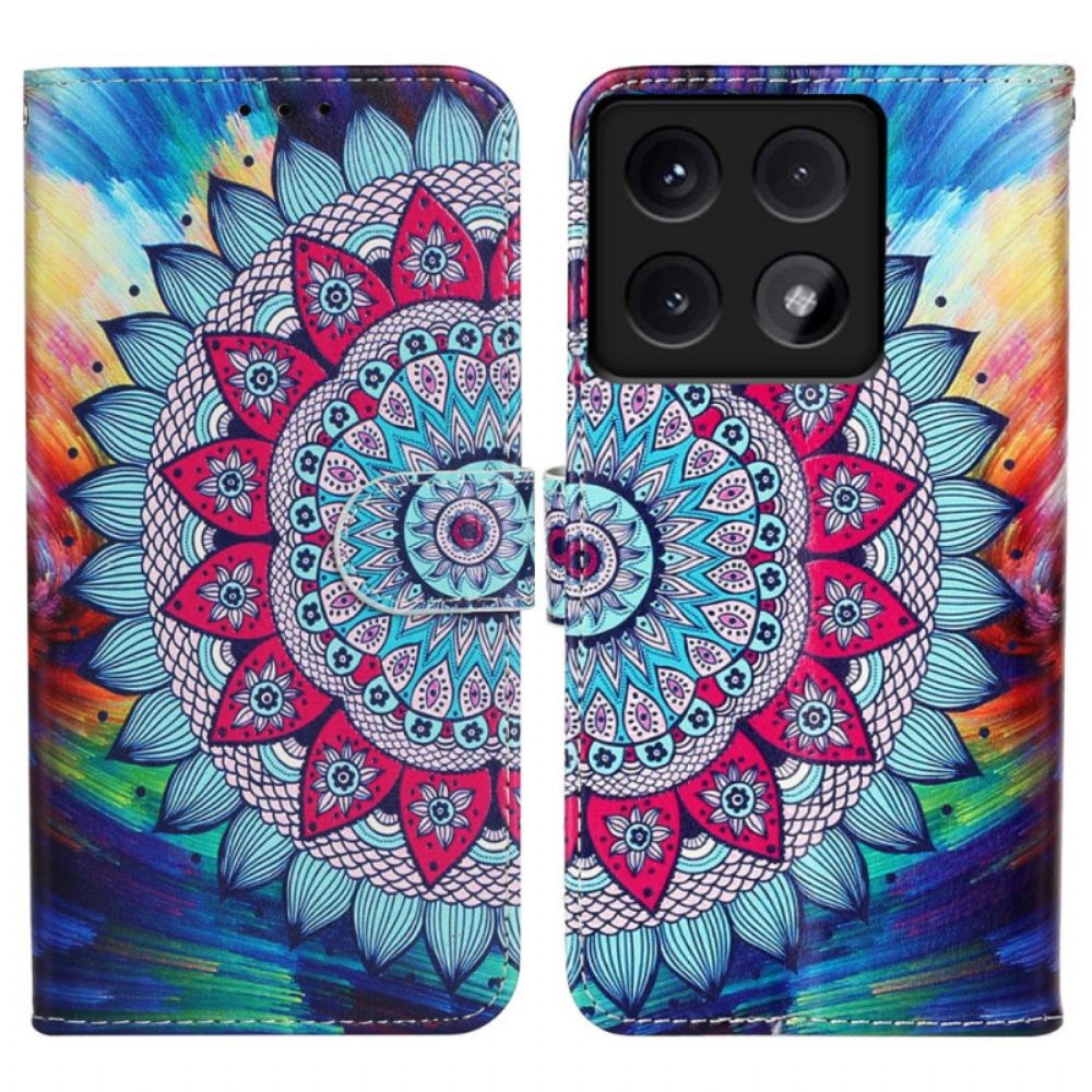 Lederhüllen Xiaomi 14t Mandala Premium