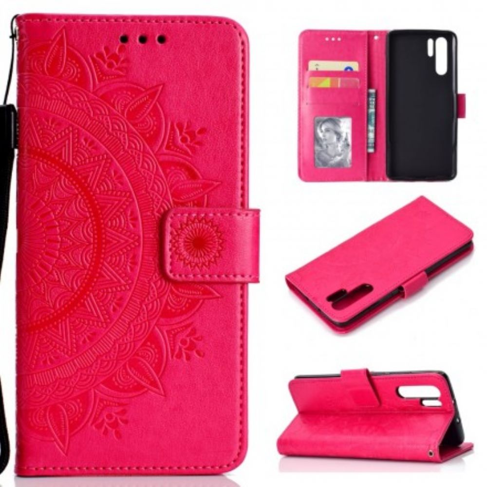 Flip Case Für Huawei P30 Pro Sonnen-mandala