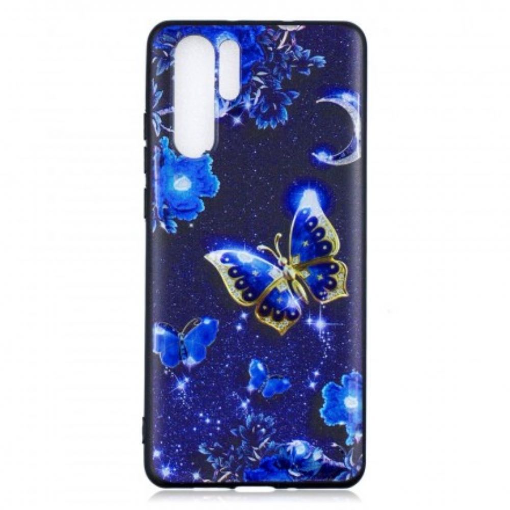 Handyhülle Für Huawei P30 Pro Goldener Schmetterling