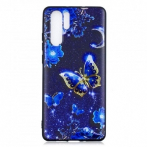 Handyhülle Für Huawei P30 Pro Goldener Schmetterling