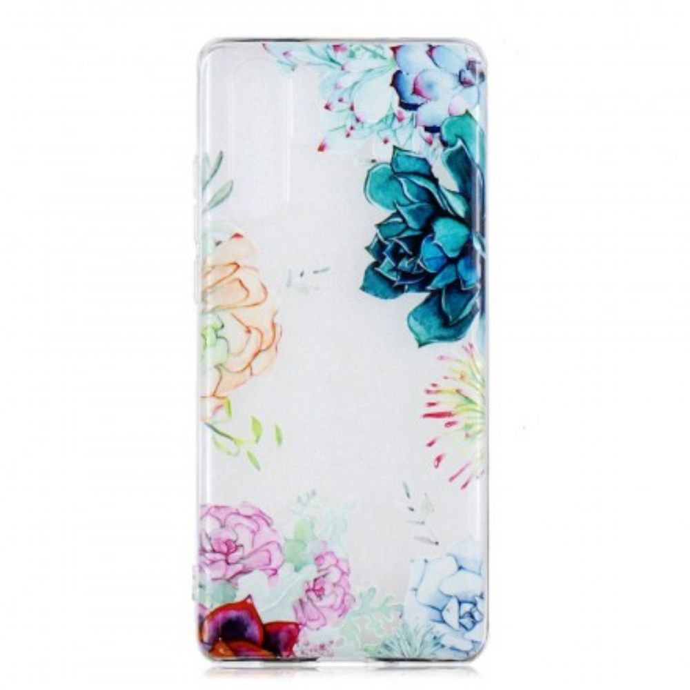 Handyhülle Für Huawei P30 Pro Nahtlose Aquarellblumen