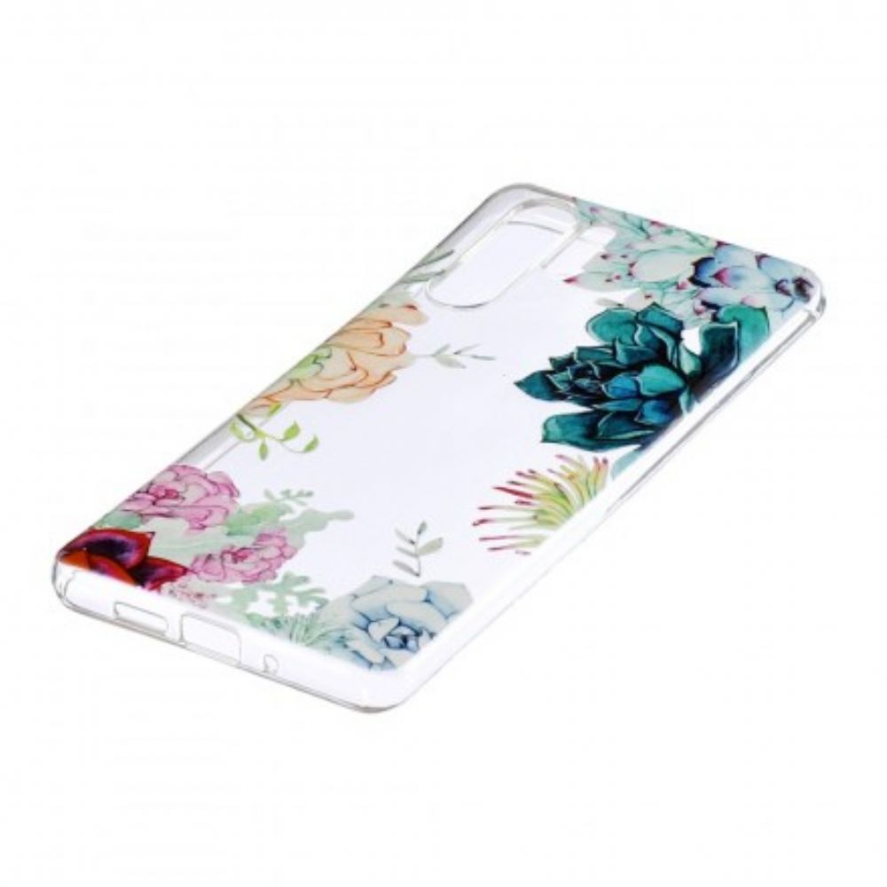 Handyhülle Für Huawei P30 Pro Nahtlose Aquarellblumen