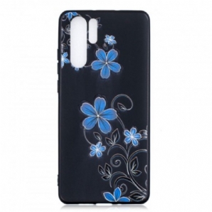 Hülle Für Huawei P30 Pro Blaue Blumen