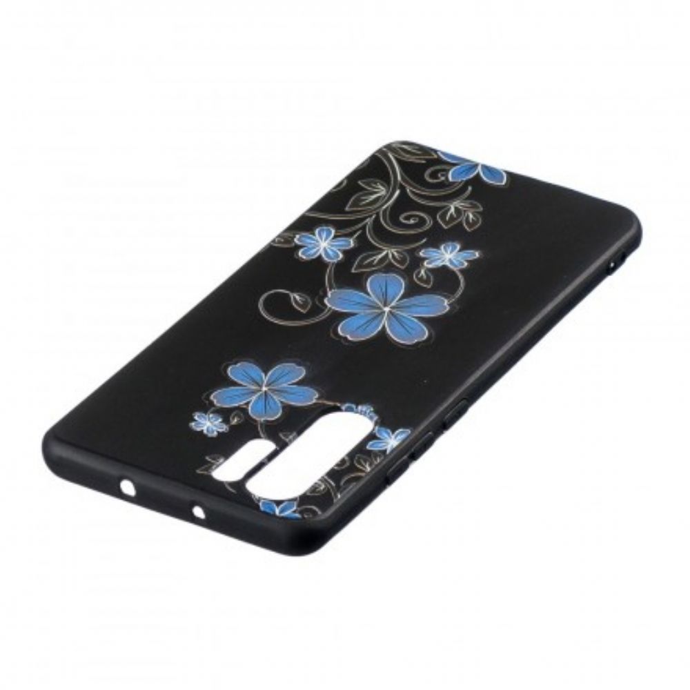 Hülle Für Huawei P30 Pro Blaue Blumen