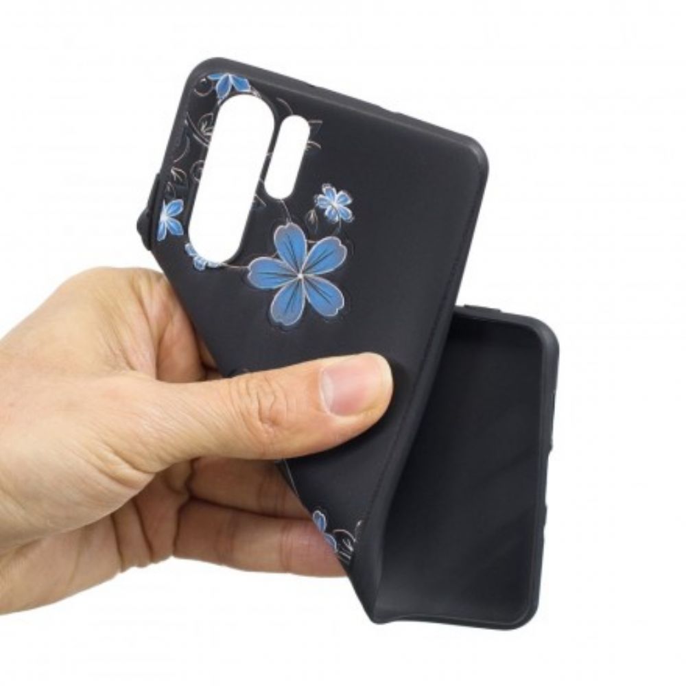 Hülle Für Huawei P30 Pro Blaue Blumen