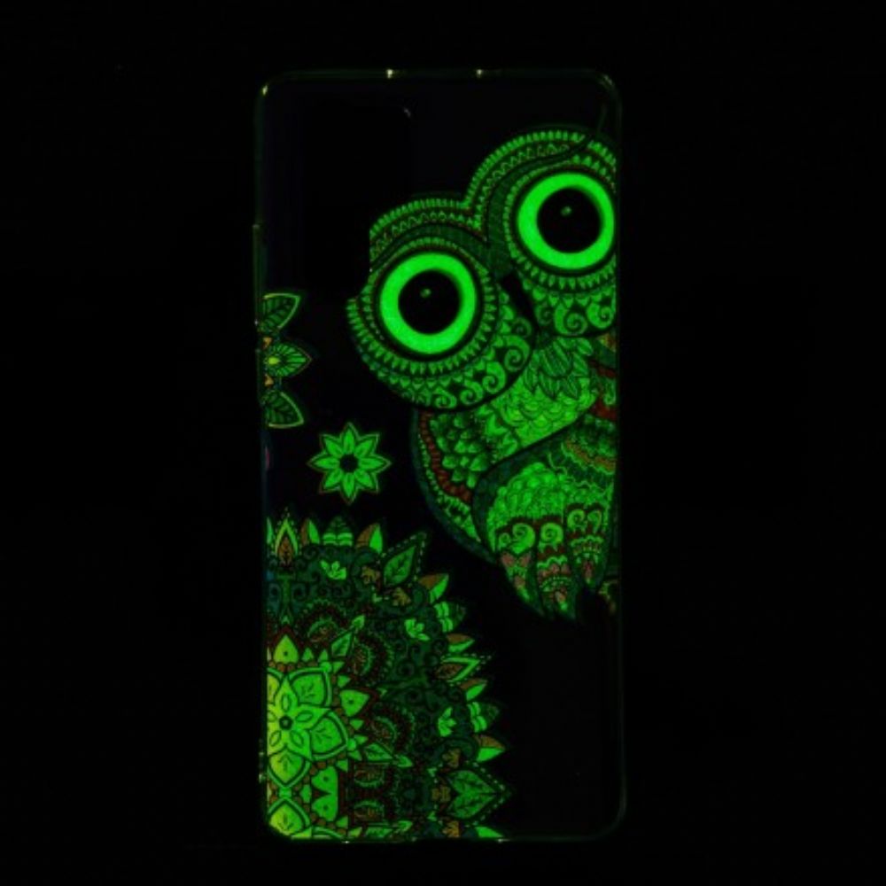 Hülle Für Huawei P30 Pro Fluoreszierende Mandala-eule