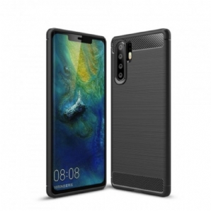 Hülle Für Huawei P30 Pro Gebürstete Kohlefaser