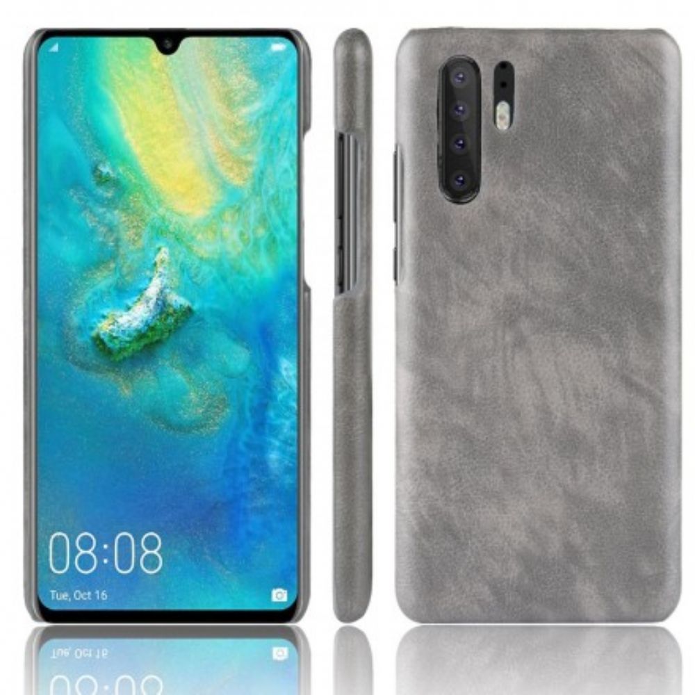 Hülle Für Huawei P30 Pro Performance Litschi-leder-effekt