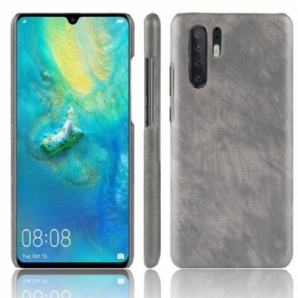 Hülle Für Huawei P30 Pro Performance Litschi-leder-effekt