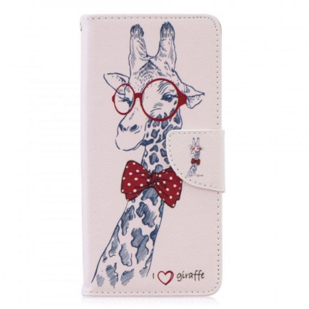 Lederhüllen Für Huawei P30 Pro Nerdige Giraffe