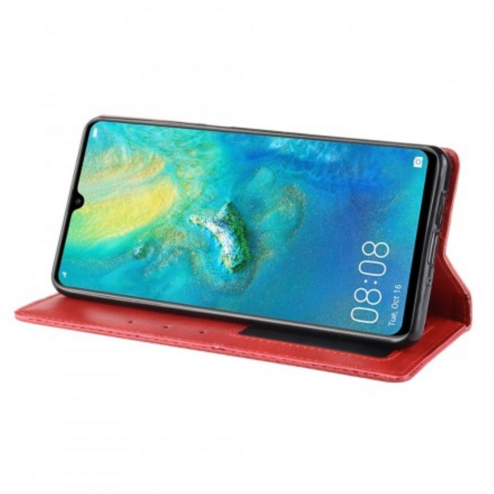 Schutzhülle Für Huawei P30 Pro Flip Case Stilisierter Vintage-ledereffekt