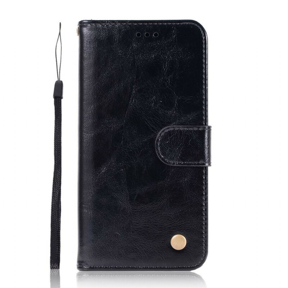 Flip Case Für Xiaomi Mi 9T / Mi 9T Pro Mit Kordel Vintage Kunstlederband