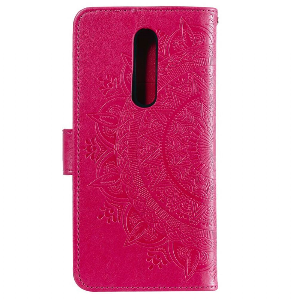 Flip Case Für Xiaomi Mi 9T / Mi 9T Pro Sonnen-mandala