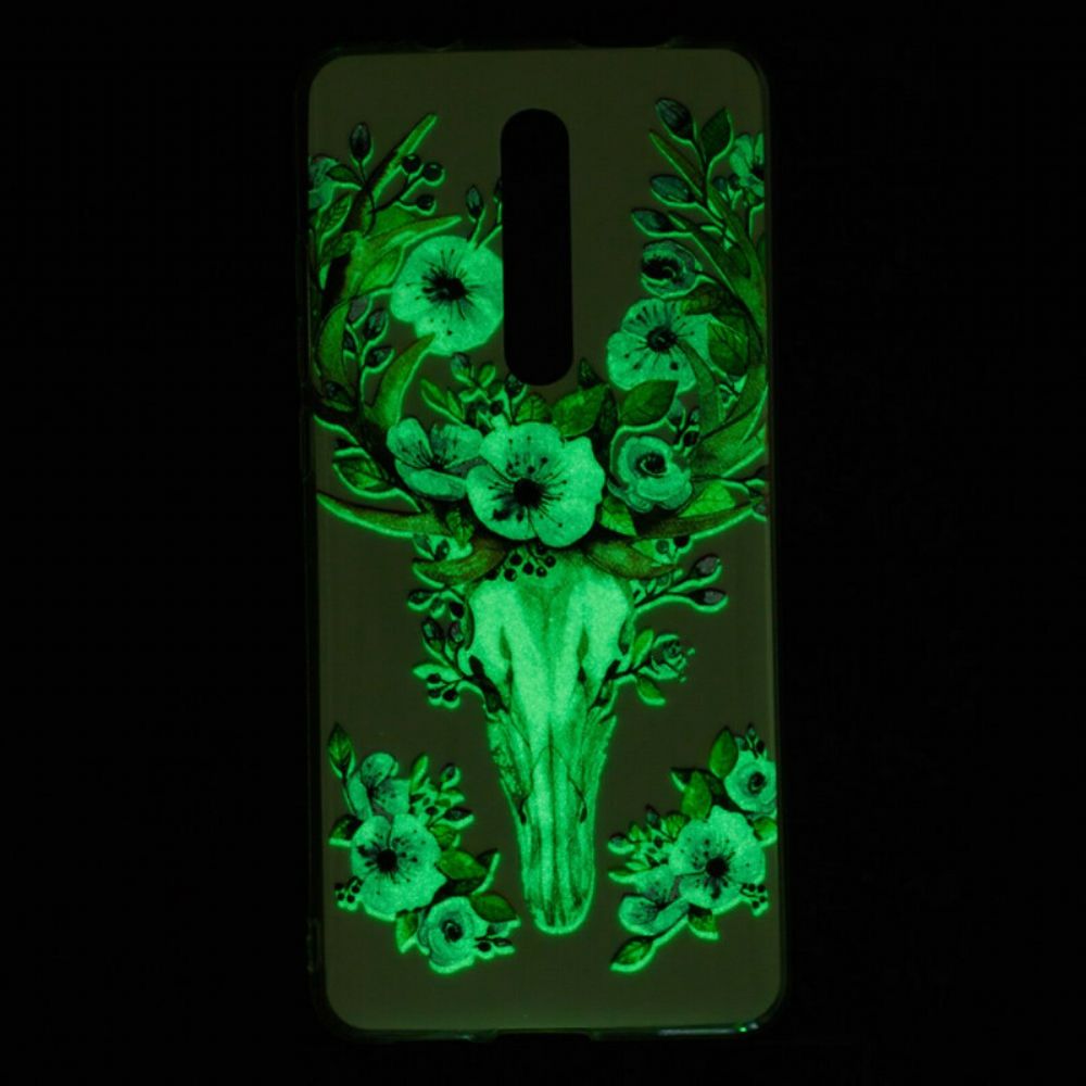 Handyhülle Für Xiaomi Mi 9T / Mi 9T Pro Fluoreszierender Blütenelch