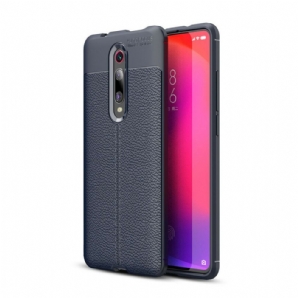 Hülle Für Xiaomi Mi 9T / Mi 9T Pro Doppellinie Litschi-leder-effekt