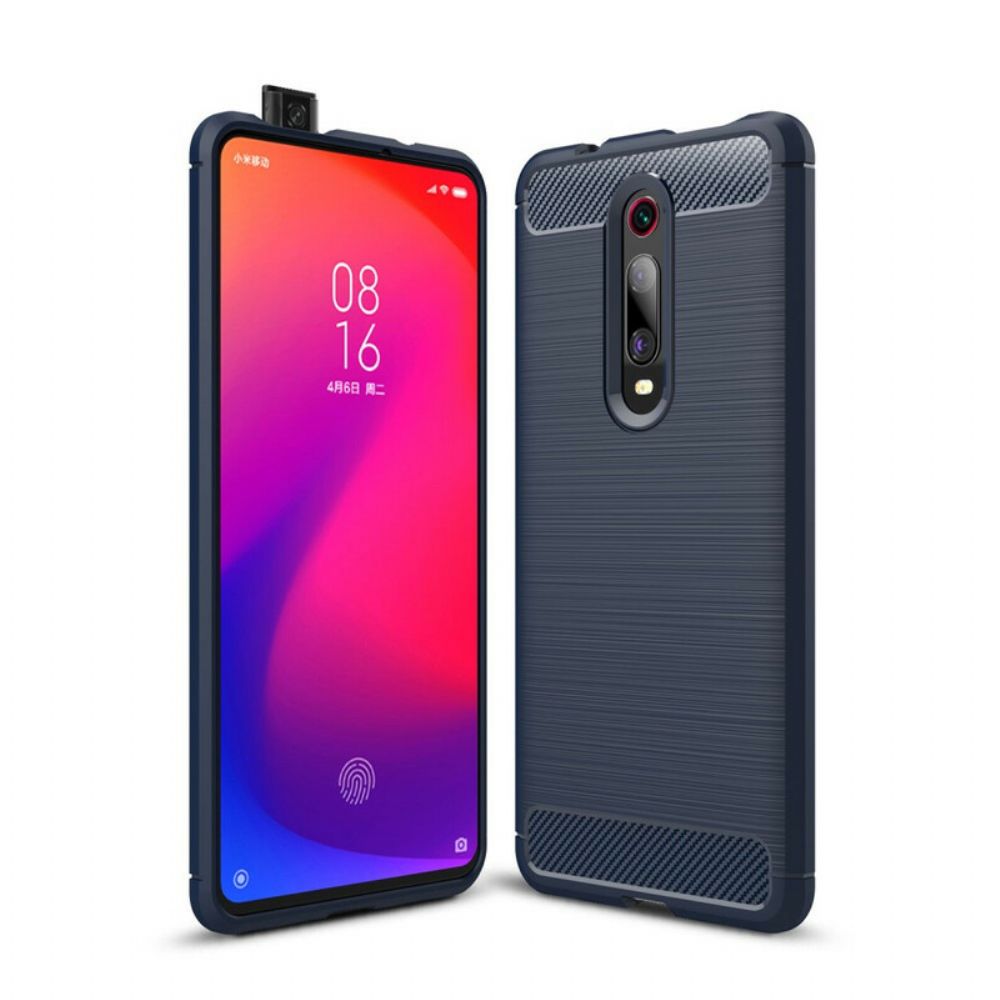 Hülle Für Xiaomi Mi 9T / Mi 9T Pro Gebürstete Kohlefaser