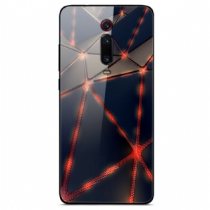 Hülle Für Xiaomi Mi 9T / Mi 9T Pro Gehärtetes Glas Aus Roter Viskose