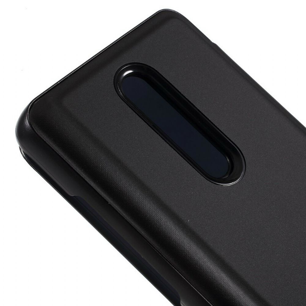 Schutzhülle Für Xiaomi Mi 9T / Mi 9T Pro Flip Case Spiegel- Und Ledereffekt