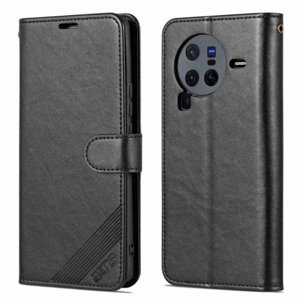 Flip Case Für Vivo X80 Pro Azns Kunstleder