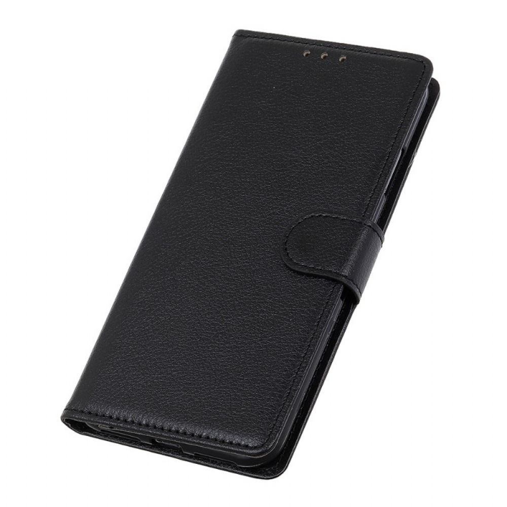 Flip Case Für Samsung Galaxy A03s Litschi-textur