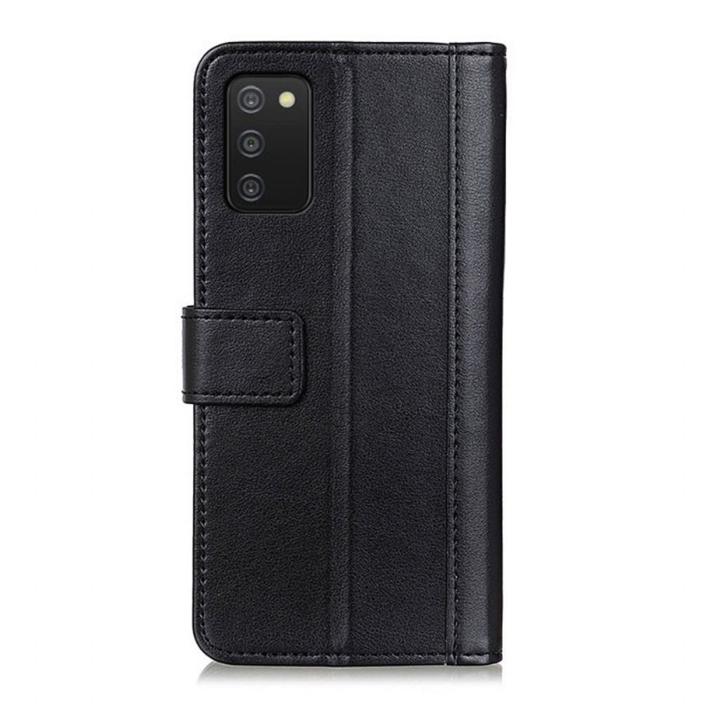 Flip Case Für Samsung Galaxy A03s Stil Leder Eleganz