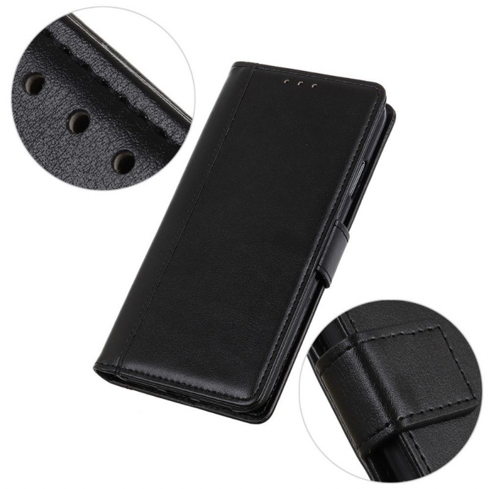 Flip Case Für Samsung Galaxy A03s Stil Leder Eleganz