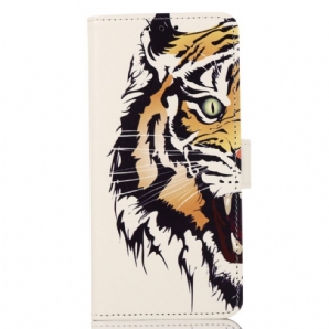 Flip Case Für Samsung Galaxy A03s Wilder Tiger