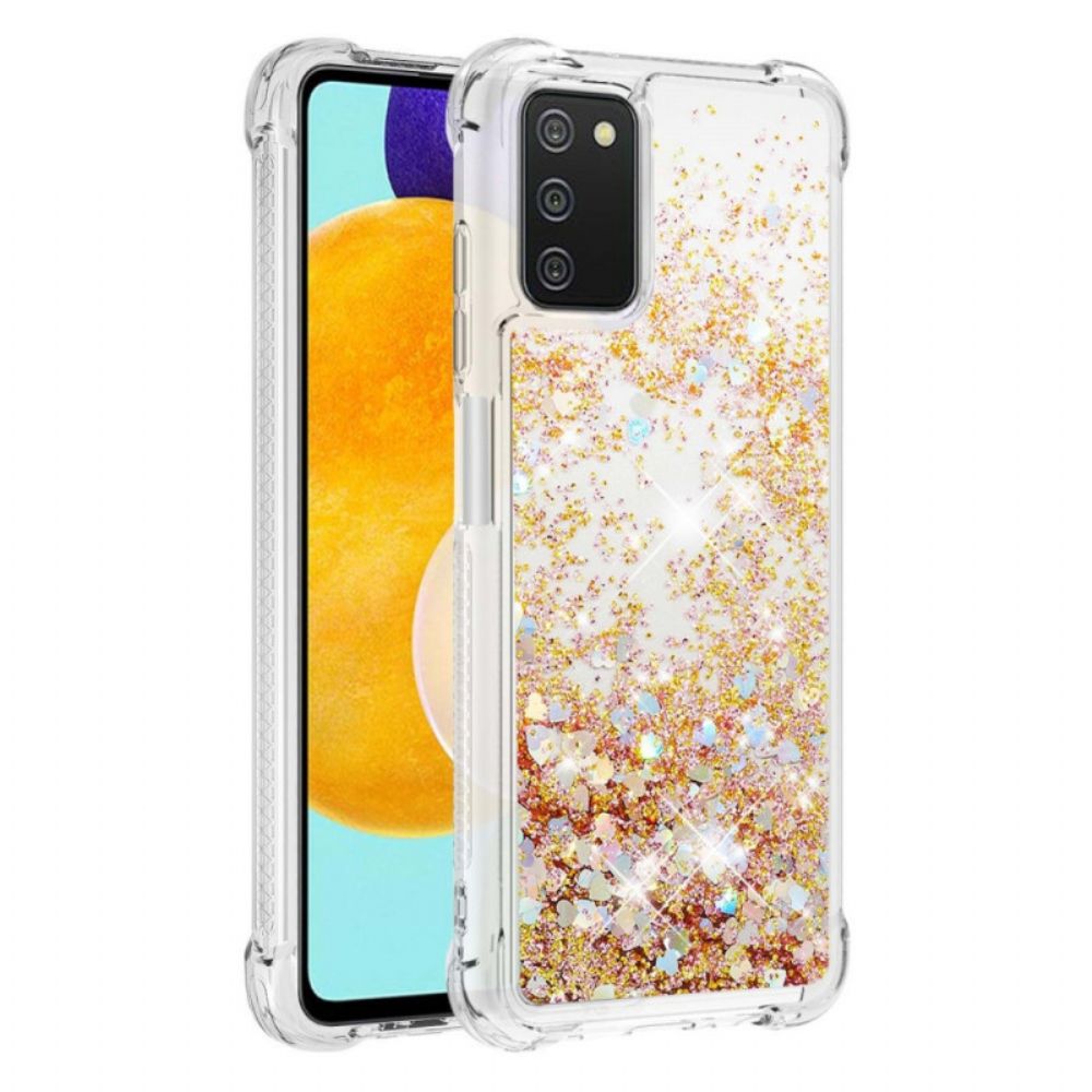 Handyhülle Für Samsung Galaxy A03s Glitter Wollen