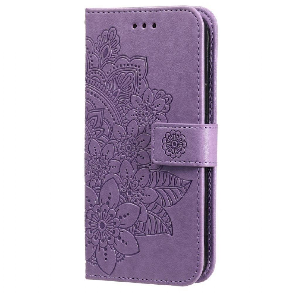 Lederhüllen Für Samsung Galaxy A03s Blumen-mandala