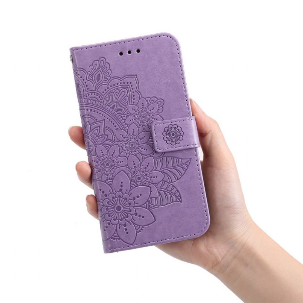 Lederhüllen Für Samsung Galaxy A03s Blumen-mandala