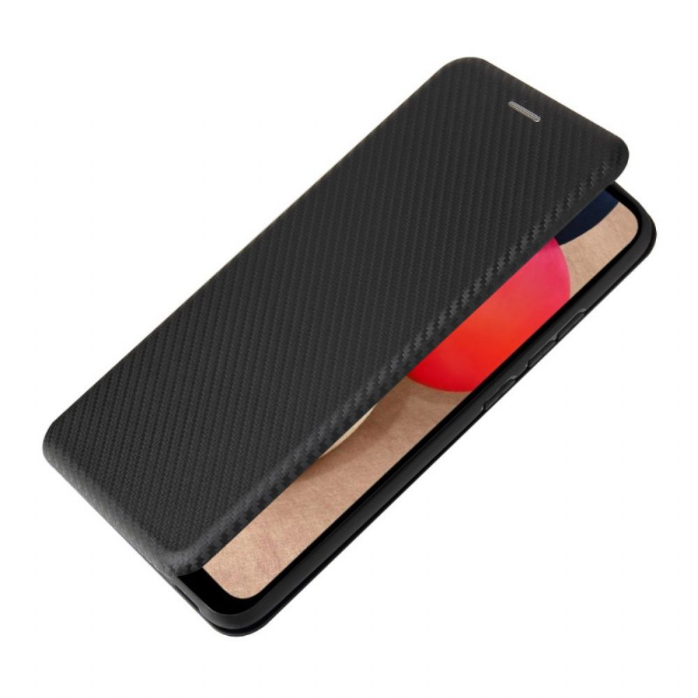 Schutzhülle Für Samsung Galaxy A03s Flip Case Kohlefaser