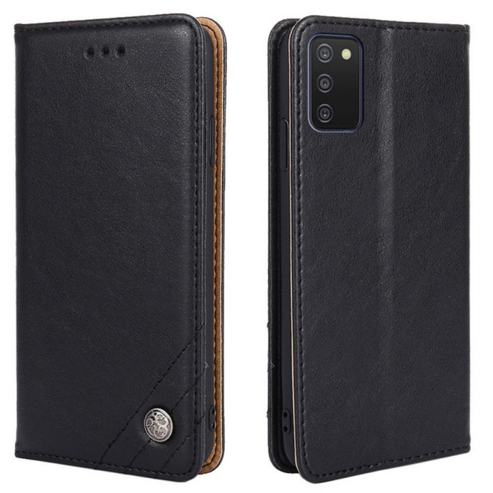 Schutzhülle Für Samsung Galaxy A03s Flip Case Lederoptik Mit Nieten