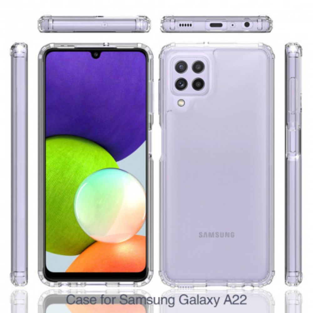 Handyhülle Für Samsung Galaxy A22 4G Transparenter Hybrid