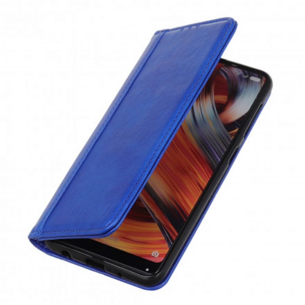 Schutzhülle Für Samsung Galaxy A22 4G Flip Case Ausführung In Gespaltenem Litschileder