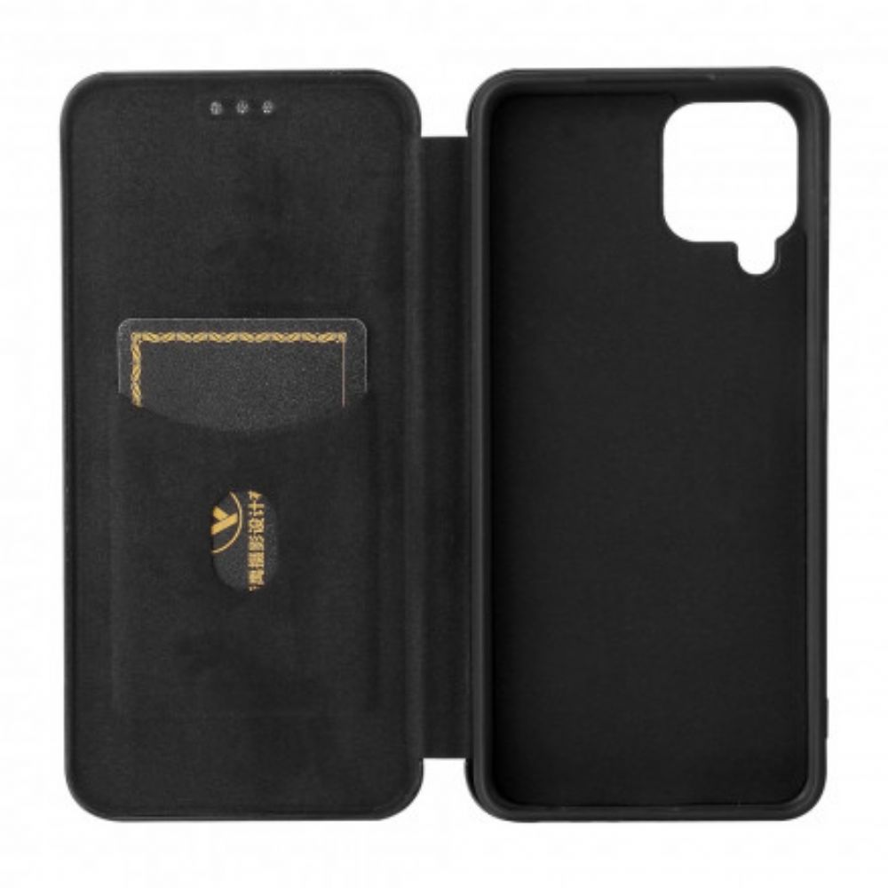 Schutzhülle Für Samsung Galaxy A22 4G Flip Case Kohlefaser