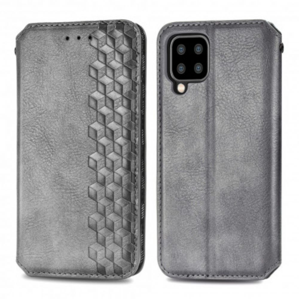 Schutzhülle Für Samsung Galaxy A22 4G Flip Case Ledereffekt Mit Rautenstruktur