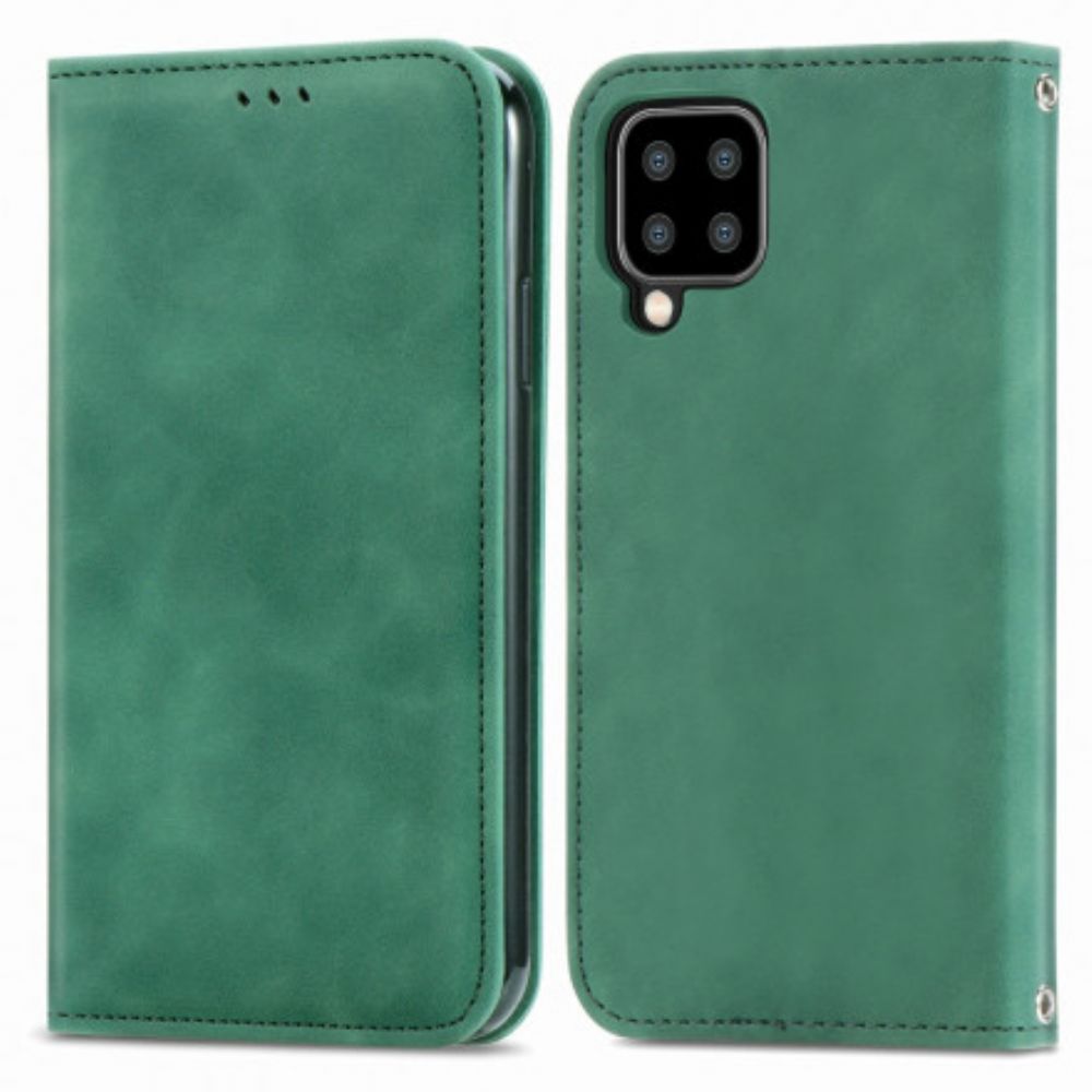 Schutzhülle Für Samsung Galaxy A22 4G Flip Case Vintage Kunstleder