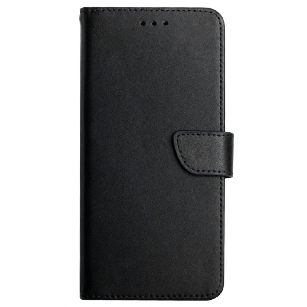 Flip Case Für OnePlus 10T 5G Echtes Nappaleder