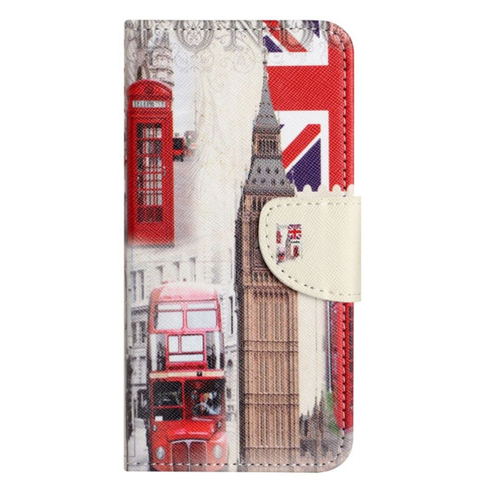 Flip Case Für OnePlus 10T 5G Londoner Leben