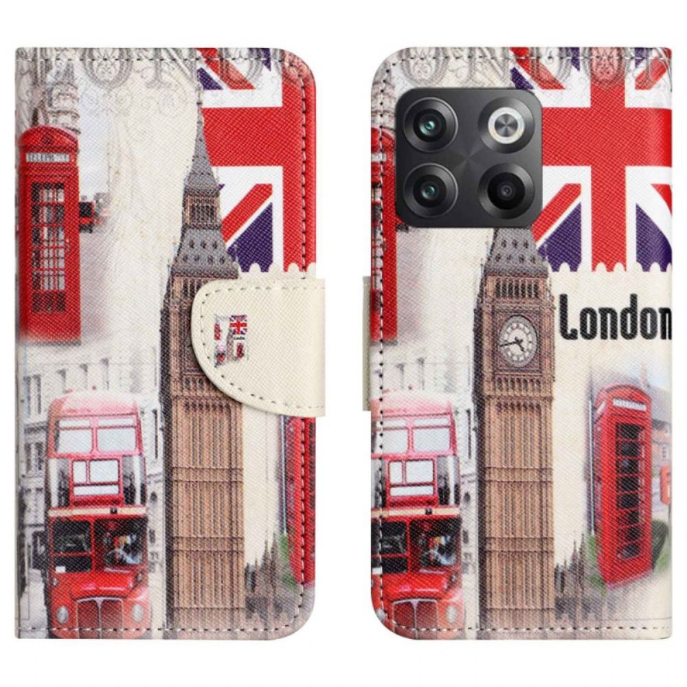 Flip Case Für OnePlus 10T 5G Londoner Leben